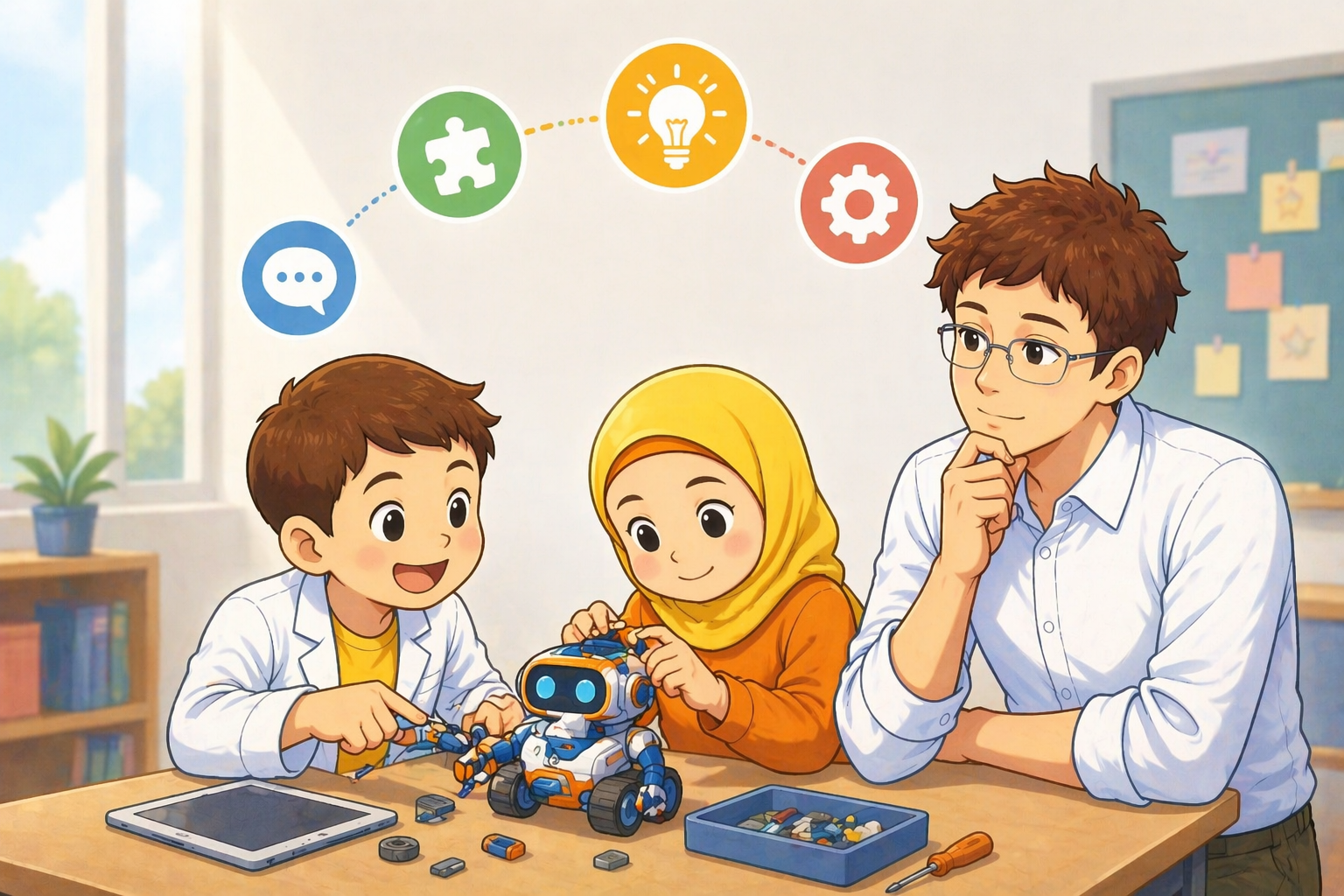 Rahasia Kelas Interaktif: 1 Proyek Bisa Ajarkan 4 Skill Sekaligus
